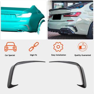 Rear Bumper Flap Extensions (for M-Sport 2018-2022, Carbon) BMW 3 Series G20/G21 2018- photo 3