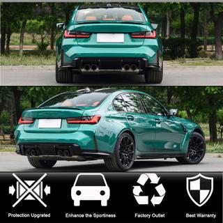 Rear Bumper Add-on Flap V1 (for G80, Carbon) BMW 3 Series G20/G21 2018- photo 2