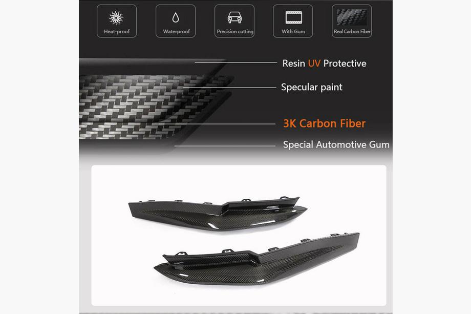 BMW 3 Series G20/G21 2018- Rear Bumper Add-on Flap V1 (for G80, Carbon) Photo 5