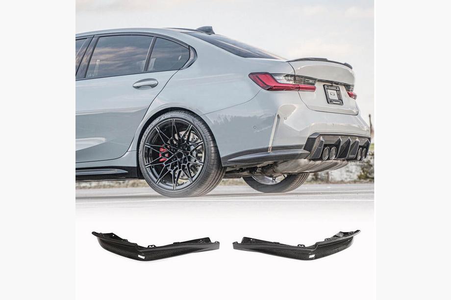 BMW 3 Series G20/G21 2018- Rear Bumper Add-on Flap V3 (for G80, Carbon) Image