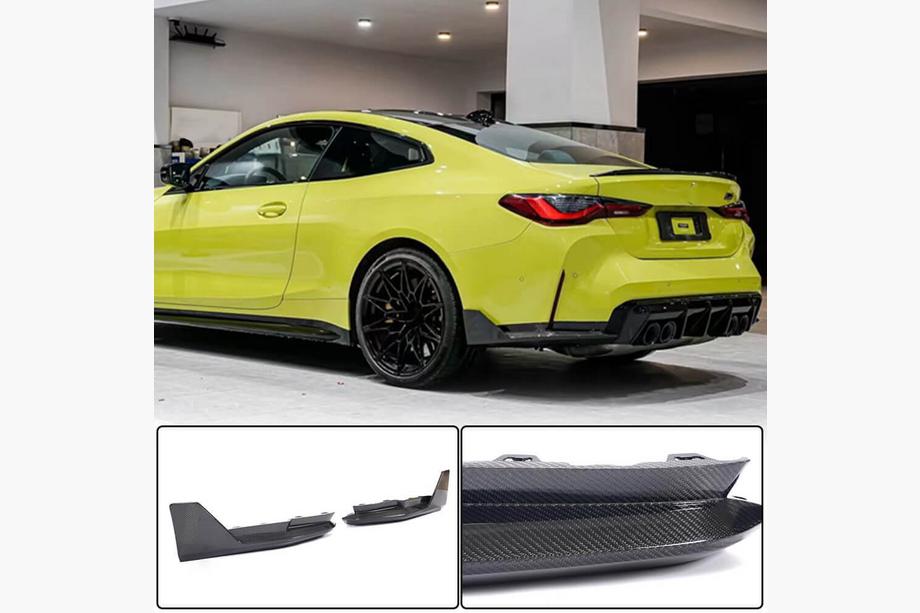 BMW 4 Series G22/23/26 2020- Rear Bumper Extensions Flap V2 (for G82/G83) Photo 1