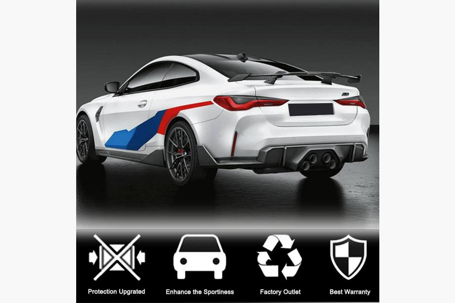 BMW 4 Series G22/23/26 2020- Rear Bumper Extensions Flap V2 (for G82/G83) Photo 3