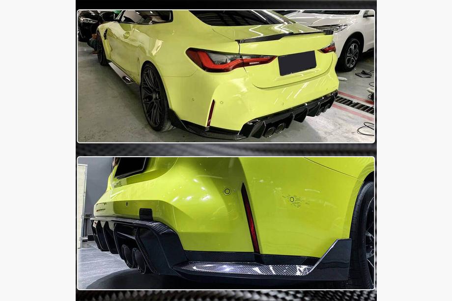 BMW 4 Series G22/23/26 2020- Rear Bumper Extensions Flap V2 (for G82/G83) Photo 5