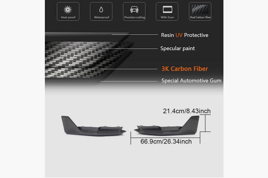 BMW 4 Series G22/23/26 2020- Rear Bumper Extensions Flap V2 (for G82/G83) Photo 6