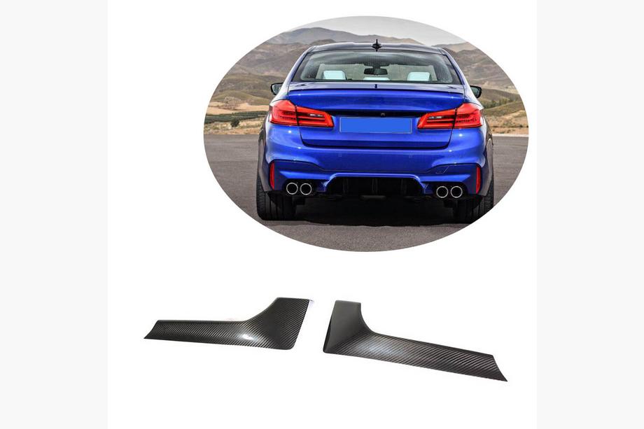 BMW 5 Series G30/G31 2017–2023 Carbon Rear Bumper Flaps (for M-Sport/M5 F90, Carbon) Photo 1