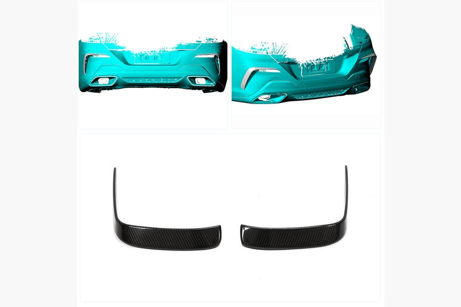 BMW 8 Series G14/G15/G16 2018- Rear Bumper Diffuser V1 for M-Sport, Carbon Photo 2