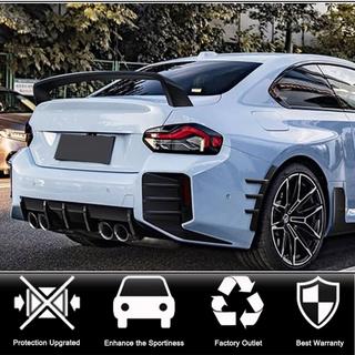 Rear Bumper Splitters V2 (for G87, Carbon) BMW 2 Series G42 2021- photo 2