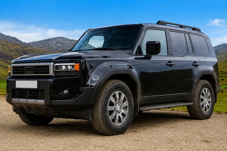 Toyota Land Cruiser Prado 250 2023- OEM Black Roof Rails (Aluminum) Image
