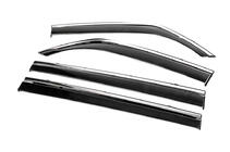 Mitsubishi Pajero Wagon III 1999-2006 Window Deflectors with Chrome Trim Niken Luxury (4 pcs) photo 2