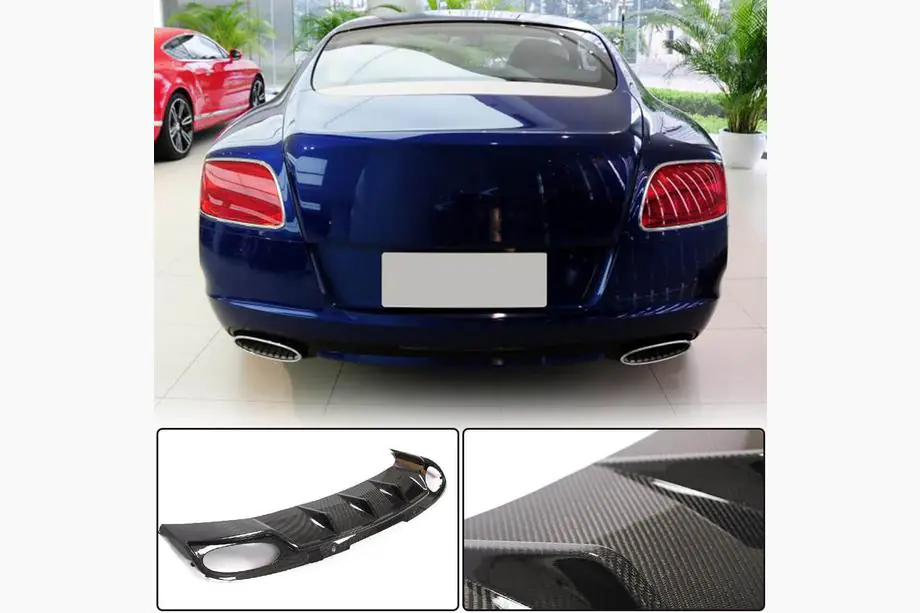 Bentley Continental GT 2011-2018 Rear Bumper Diffuser (Carbon) Image