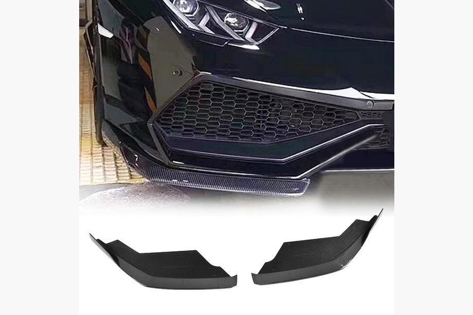 Lamborghini Huracan 2014- Front Bumper Flaps V1 Carbon Image