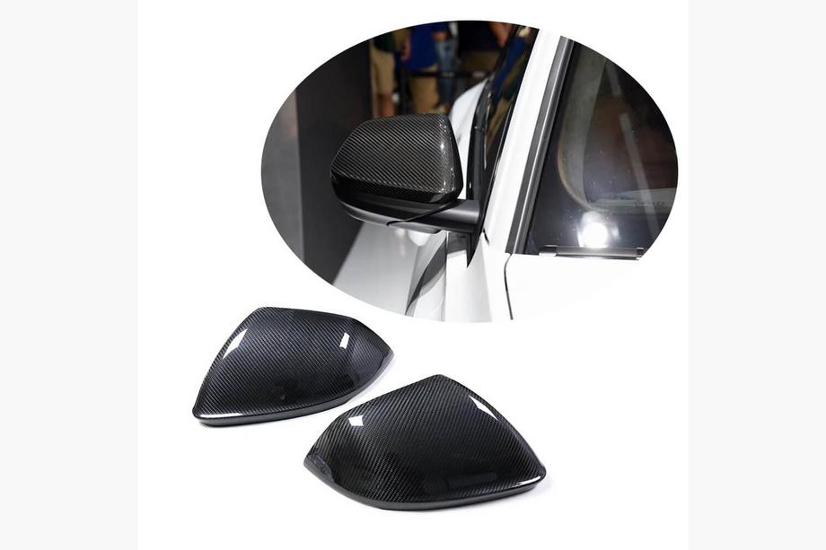 Audi Q8 2018- Mirror Covers (Dry Carbon) V2 Image