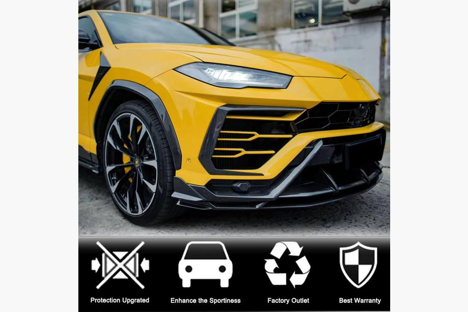 Lamborghini Urus 2018- Front Bumper Flap Covers (Dry Carbon) Photo 3