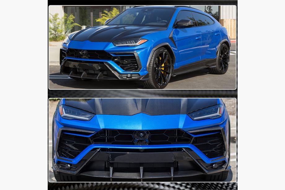 Lamborghini Urus 2018- Front Bumper Flap Covers (Dry Carbon) Photo 4