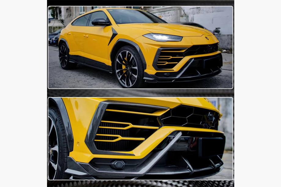 Lamborghini Urus 2018- Front Bumper Flap Covers (Dry Carbon) Photo 5