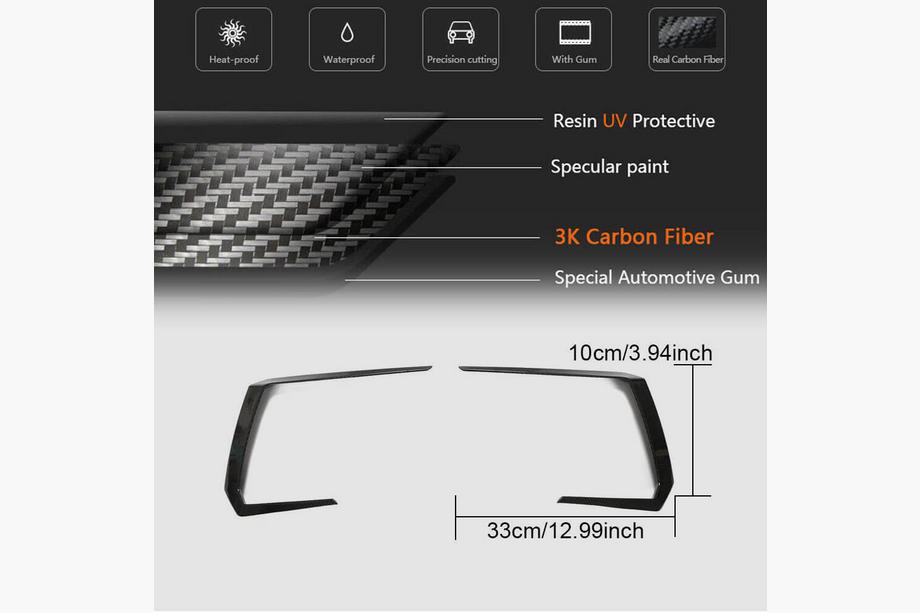 Lamborghini Urus 2018- Front Bumper Flap Covers (Dry Carbon) Photo 6