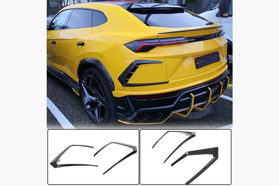 Lamborghini Urus 2018- Rear Bumper Covers (Dry Carbon) Image