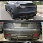 Tesla Model 3 2017- Rear Bumper Diffuser FRP V5 (2016-2022) photo 3