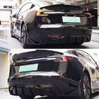 Tesla Model 3 2017- Rear Bumper Diffuser ABS V6 photo 2