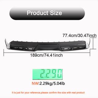 Rear Bumper Diffuser (2021+, Carbon) photo 4