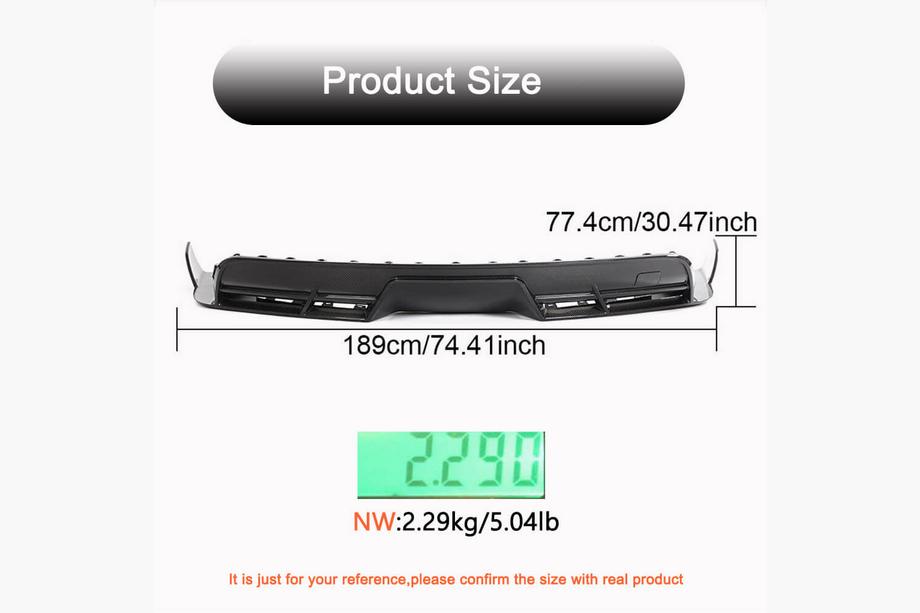 Tesla Model S 2012– Rear Bumper Diffuser (2021+, Carbon) Photo 4