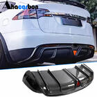 Tesla Model X 2015- Rear Diffuser for Plaid 2021-2025, Carbon photo 1