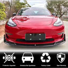 Tesla Model 3 2017- Front Bumper Lip V1 (2017-2023, Carbon) photo 2