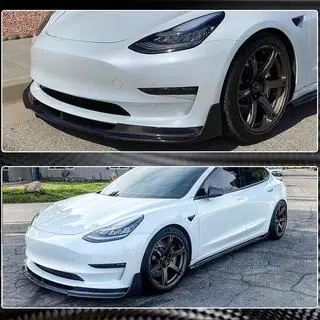 Front Bumper Lip V1 (2017-2023, Carbon) photo 4