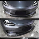 Tesla Model 3 2017- Front Bumper Lip V2 (2017-2023, Carbon) photo 4
