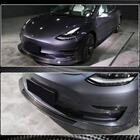 Tesla Model 3 2017- Front Bumper Lip V2 (2017-2023, Carbon) photo 5