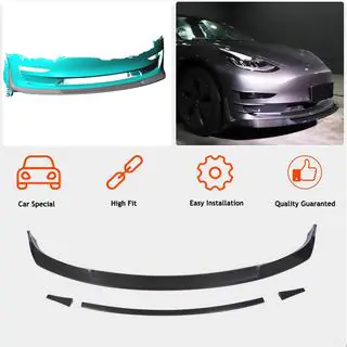 Front Bumper Lip V2 (2017-2023, Carbon) photo 2