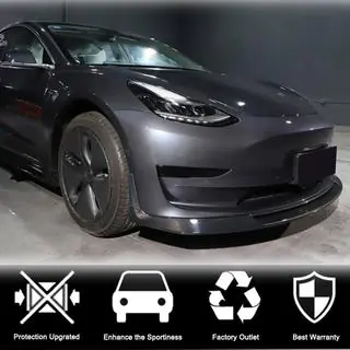 Front Bumper Lip V2 (2017-2023, Carbon) photo 3