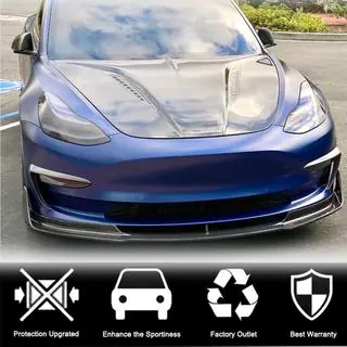 Front Bumper Lip V3 (2017-2023, Carbon) photo 2