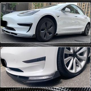 Front Bumper Lip V5 (2017-2023, Carbon) photo 3
