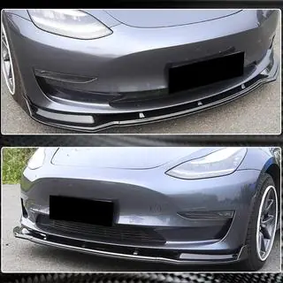 Front Bumper Lip V5 (2017-2023, Carbon) photo 4