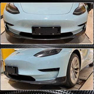 Front Bumper Lip V6 (2017-2023, Carbon) photo 4