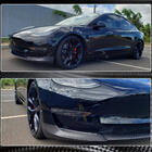 Tesla Model 3 2017- Front Bumper Lip V7 (2017-2023, Carbon) photo 7