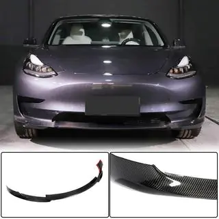 Front Bumper Lip V7 (2017-2023, Carbon) photo 1