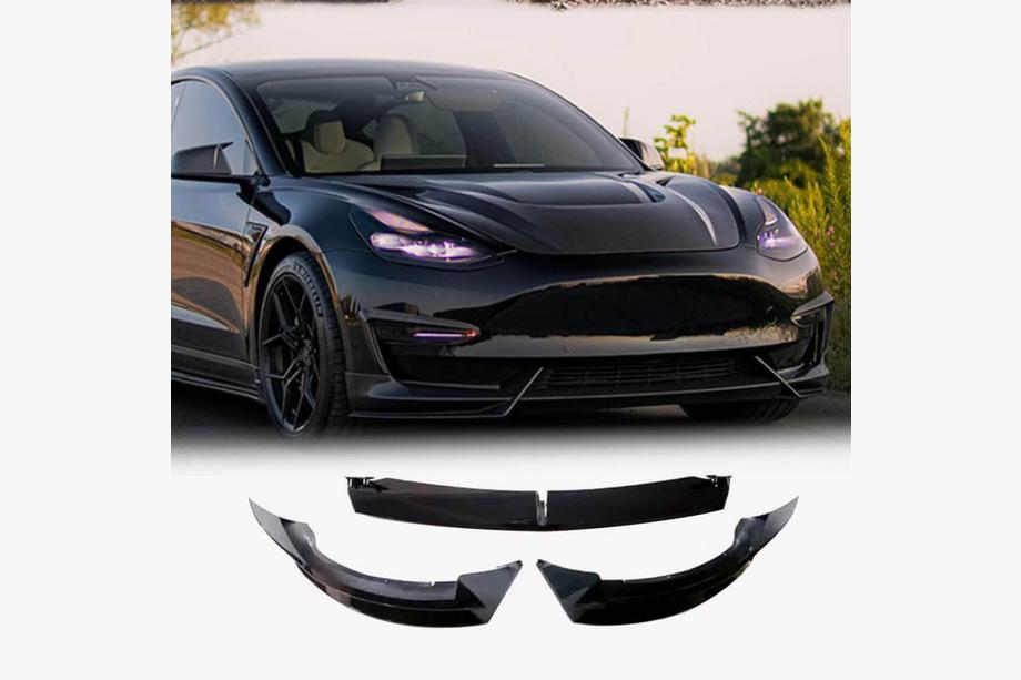 Tesla Model 3 2017- Front Bumper Lip ABS V9 (2017-2023) Image