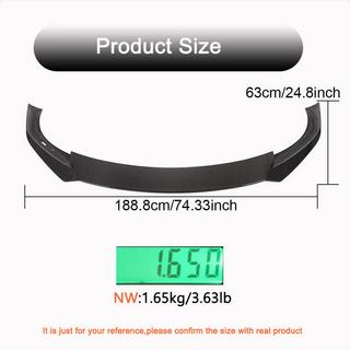 Front Bumper Lip V1 (2021+, Carbon) photo 4