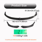 Tesla Model S 2012– Front Bumper Lip V2 (2021+, Carbon) photo 4