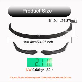 Front Bumper Lip V2 (2021+, Carbon) photo 4