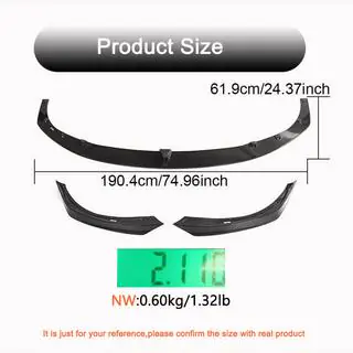 Front Bumper Lip V2 (2021+, Carbon) photo 4