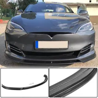 Front Bumper Lip Spoiler (2016-2021, Carbon) photo 1