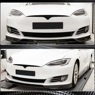 Front Bumper Lip Spoiler (2016-2021, Carbon) photo 3