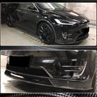 Tesla Model X 2015- Front Bumper Lip Spoiler (2015-2021, Carbon) photo 4