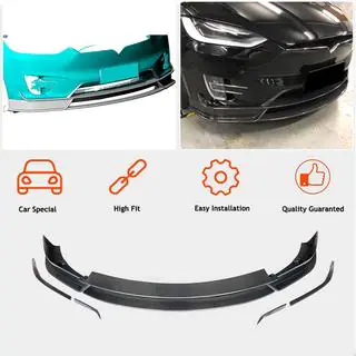 Front Bumper Lip Spoiler (2015-2021, Carbon) photo 2