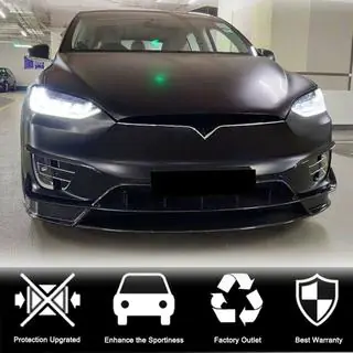 Front Bumper Lip Spoiler (2015-2021, Carbon) photo 3