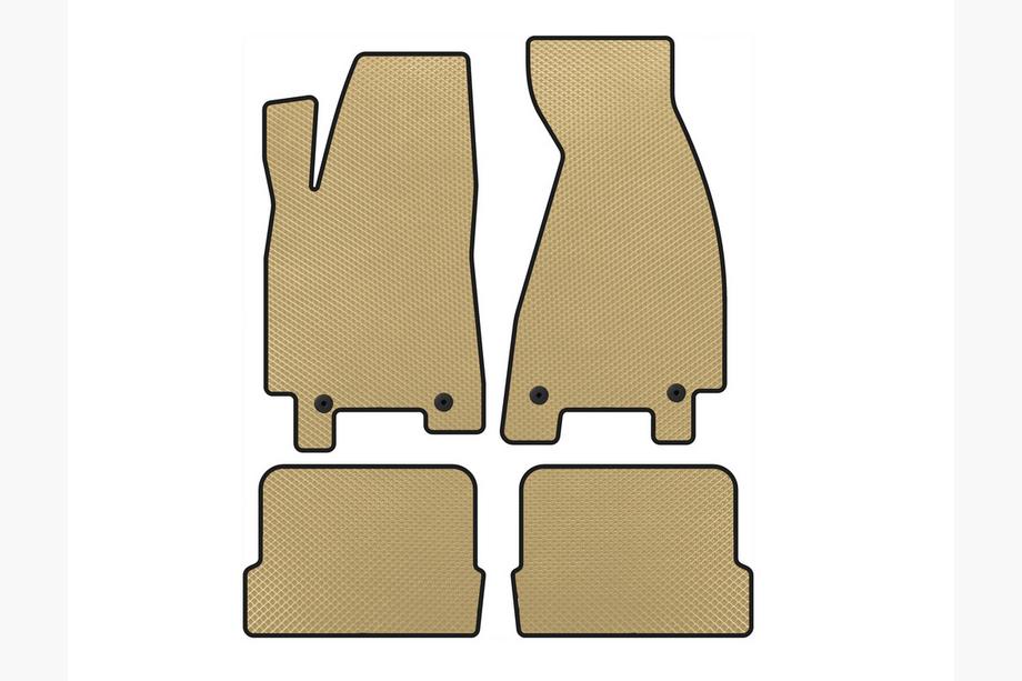 Audi 80/90 1987-1996 EVA Floor Mats (1991-1996, Coupe, Beige) Image
