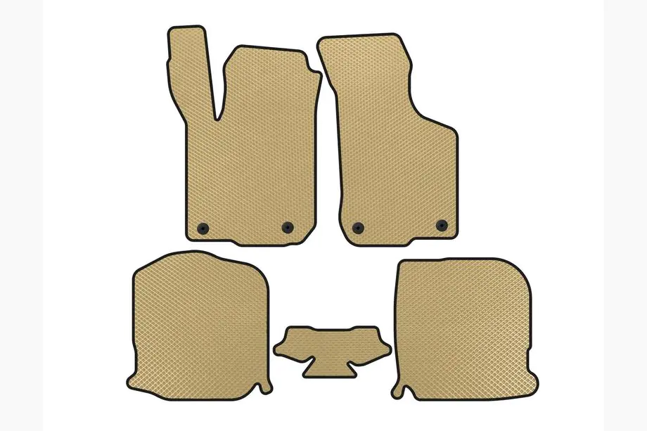 Audi A3 1996-2003 EVA Floor Mats (HB, 3-Door, Beige) Image